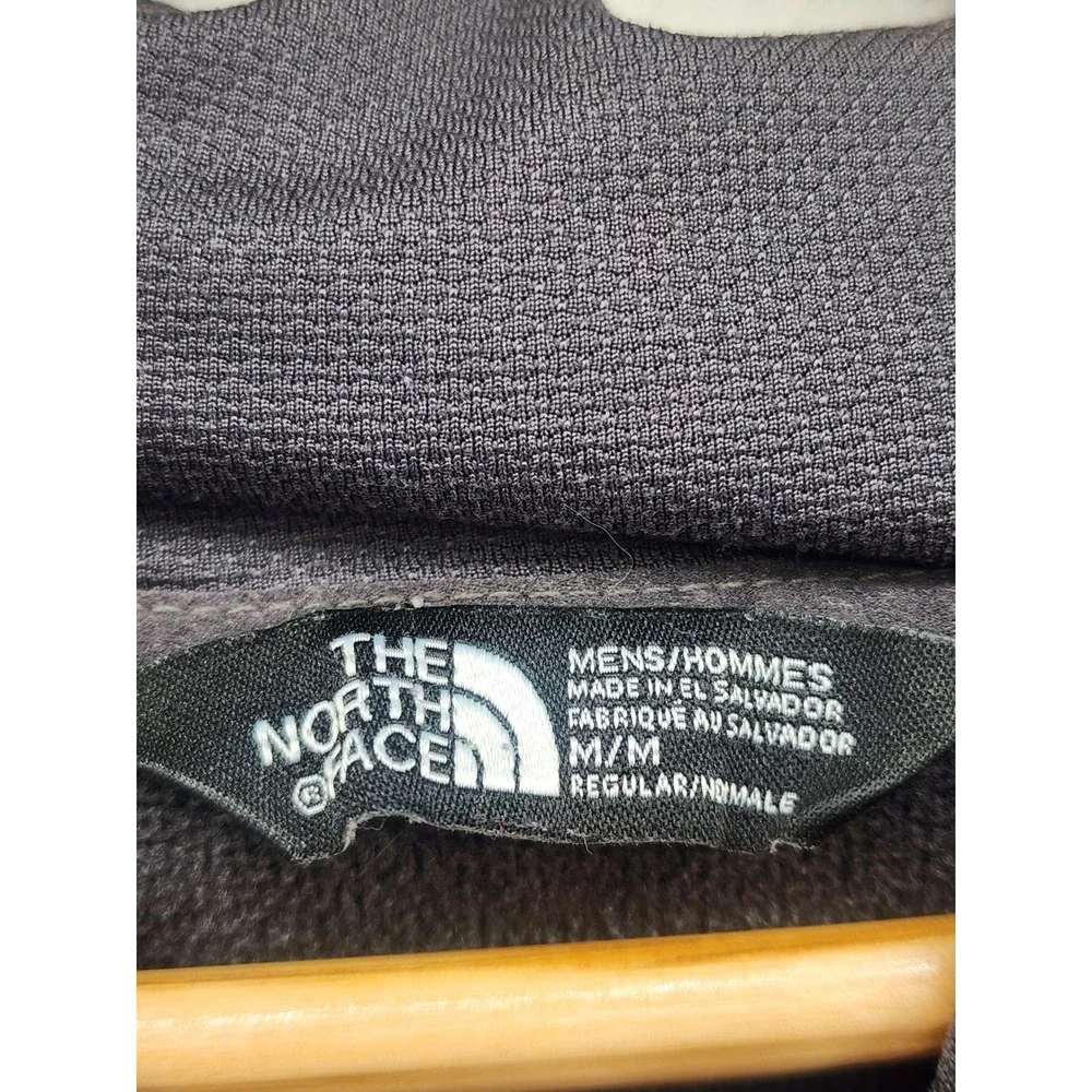 The North Face Mens Hoodie Gray Graphic Logo Pullover Sweatshirt Medium Gorpcore
